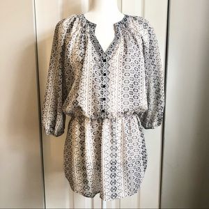 Python Print Sheer Dressy Tunic Blouse 🤍 Maurices
